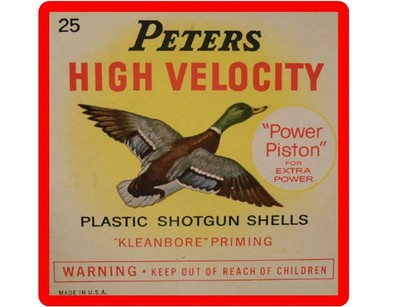 Hunter duck shot gun shell box  refrigerator magnet 3 1/2 x 4 1/2 ''