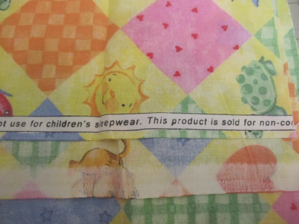 Springs Creative  Michelle Palmer 2006 Cotton Fabric Squares Animals 14"x 44" - Image 3 of 4