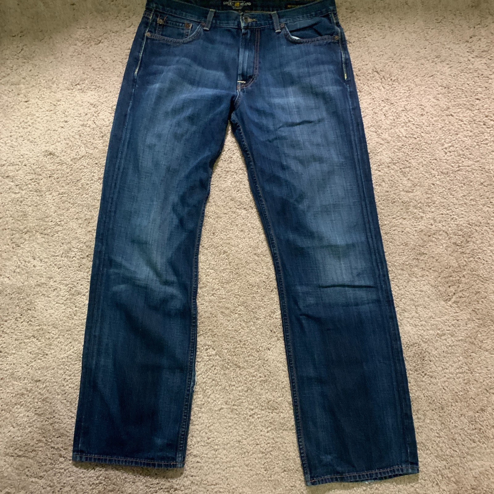 361 Vintage Straight Denim Mens 33x32 Lucky You Fly Y2k