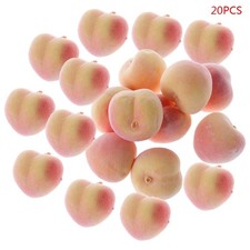 Set Of 20 Realistic Peach Props for Office Decoration Decorative Faux Fruits