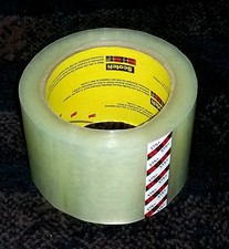 Made In USA 3M Scotch High-Tack 375 Box Sealing Tape, 2-7/8" x 54.6 Yards Clear