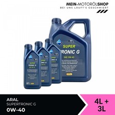 Aral SuperTronic G 0W-40 BMW MB 229.5 VW 505 00 Motoröl 4+3 Liter = 7 Liter