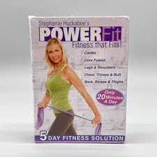 Stephanie Huckabee PowerFit Fitness that Fits 5 Day Fitness Solution (DVD, 2009)