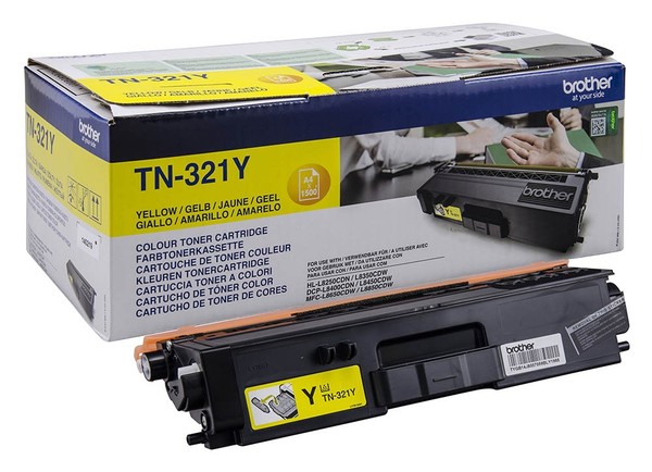 Brother TN-321 Y Gelb Yellow Original Toner Kartusche Ca. 1500 Seiten TN321Y-image