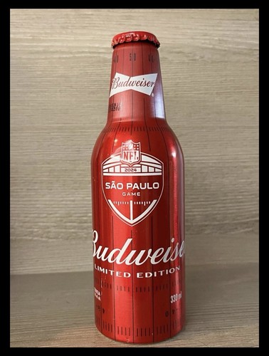 Budweiser Aluminium Bottle NFL Brazil - Empty
