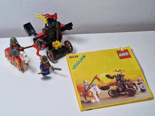 Lego Vintage Set Legoland Castle 6039 Twin Arm Launcher, with instructions