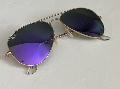 Ray-Ban AVIATOR METAL II with Violet Lenses Ray-Ban Aviator Reverse L (59 - 11) with Violet lenses and  main image 4