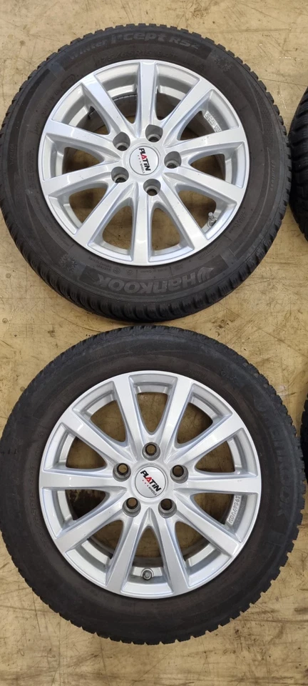 4x Winterkompletträder Platin Alufelgen 6Jx15H2 LK 5x112 ET45 KBA49567 - Bild 2 von 4