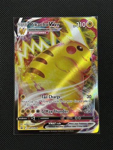 Pikachu VMAX SWSH286 Black Star Promo Ultra Rare NM