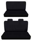 Fits 1969 to 1974 Ford Galaxie 500 4Door Front and Rear bench seat covers black