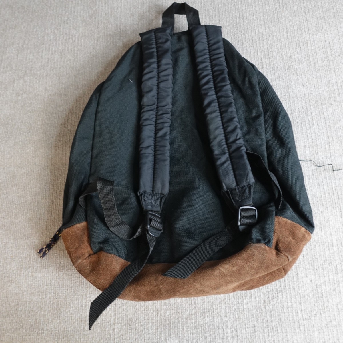 black jansport backpack suede bottom sale Vintage Jansport Backpack Black Solid Suede Bottom