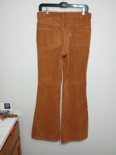 Vintage 1970s Levi's USA Bell Bottom Flare Pants Brown Size W31 L30 Hippy Disco