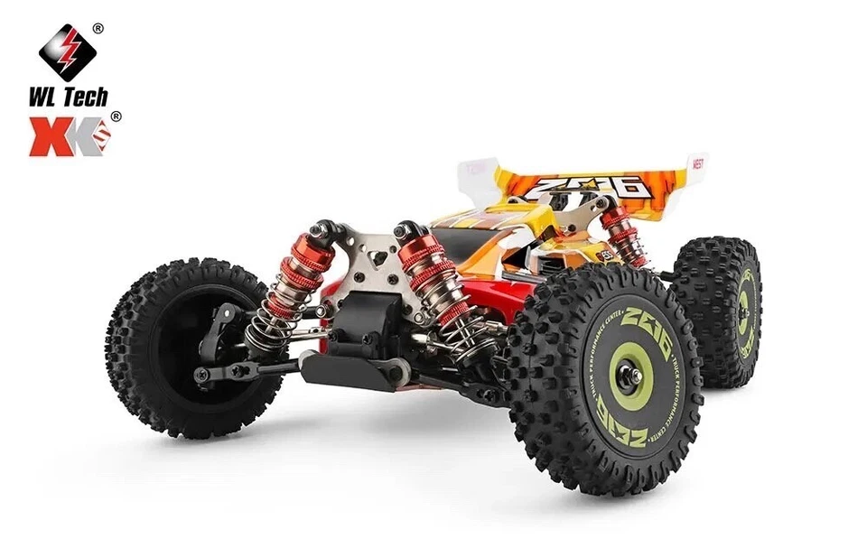 144010 WLtoys XKS 1/14 BRUSHLESS RC Car 75KM/H 2.4GHz Buggy 4WD Off Road 1x Lipo - image 4 of 4