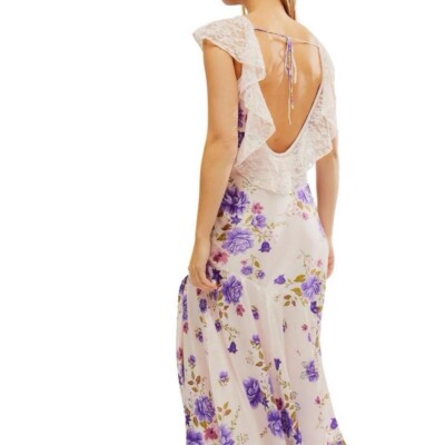 Free People Warm Hearts Midi Dress - Ivory Combo