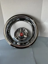 (4) 3 BAR SPINNERS CENTER CAPS (4) 15x8 TRIM RINGS FOR 15x8 RALLY WHEELS,7",RGC