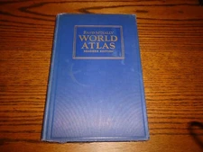 Rand McNally World Atlas Reader's Edition Hardcover 1934