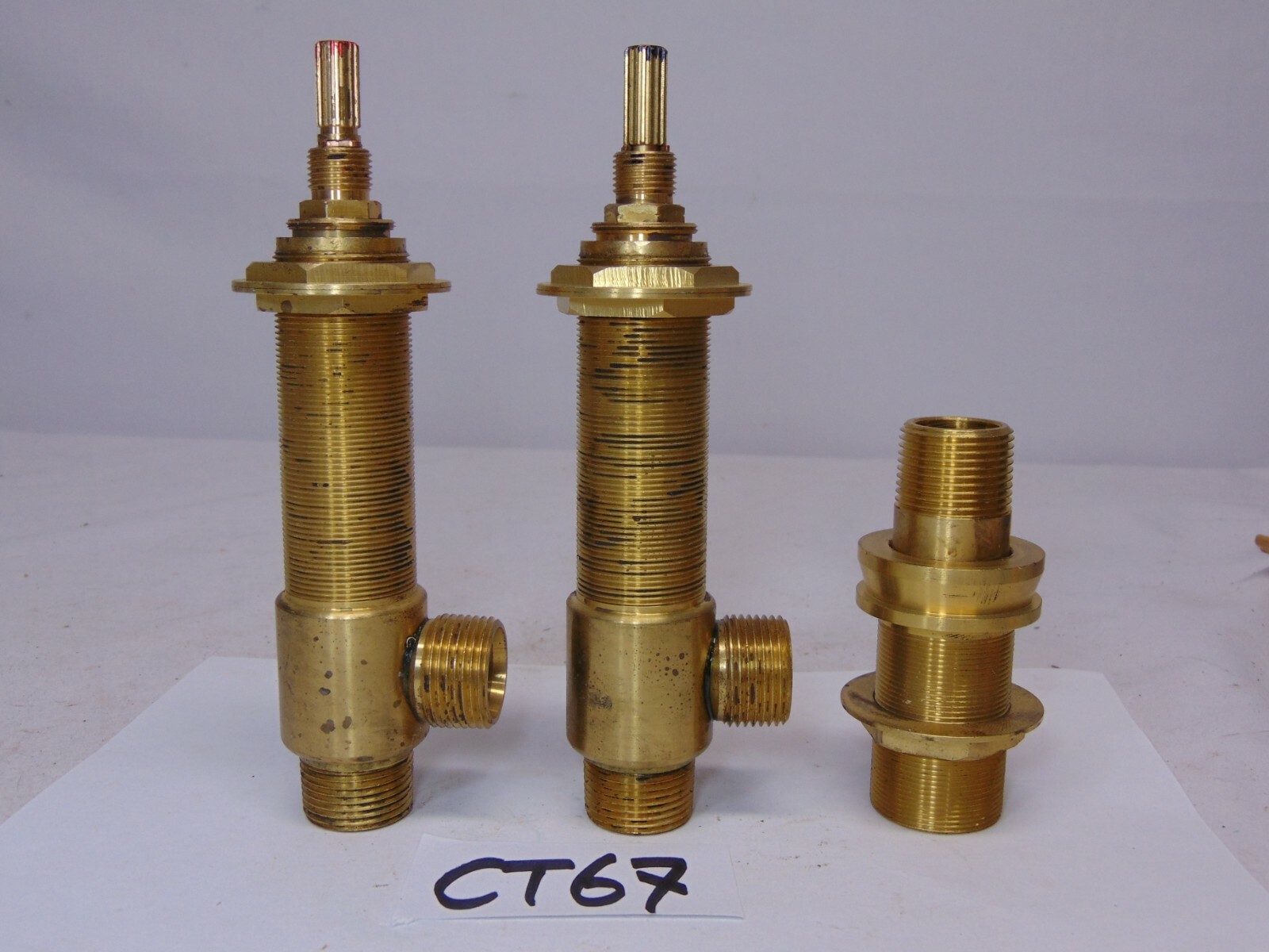 NEW BRASSTECH PLUMBTRIM ROMAN TUB PART HOT 1 602 & COLD 1 603 VALVE SPOUT GUIDE eBay