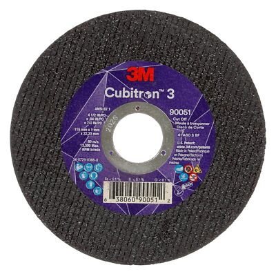3M Cubitron 3 Cut-Off Wheel 90046 36+ T27 5 in x 0.09 in x 7/8 in 125 x 2 x