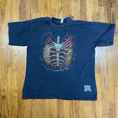 Bring Me The Horizon Tee Shirt XL Ribcage RARE Japan Tour Version
