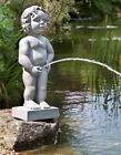Outdoor Peeing Boy Statue Water Fountain Renaissance Pis Cherub Garden Sculpture