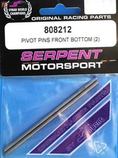 Serpent 808212 Axes Armes Ant Inf (2) Hinge Pins Avant Bottom Modélisme