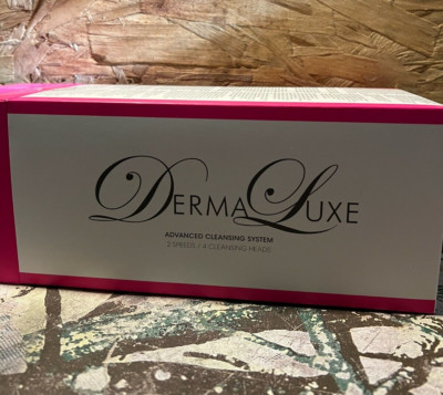 Derma Luxe Advanced Cleansing System 2 Speeds/ 4 Cleansing Heads, Pink new