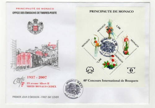 Timbres de Monaco premiers jours enveloppes