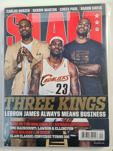 Magazine SLAM Décembre 2005 – Poster LeBron James Des Cleveland Cavaliers