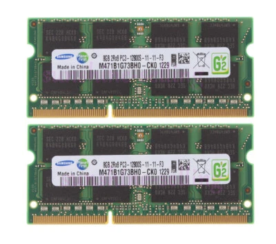 Samsung 16G 2X8GB DDR3 1600MHz PC3-12800S 204PIN SODIMM Laptop RAM-Speicher 1.5V