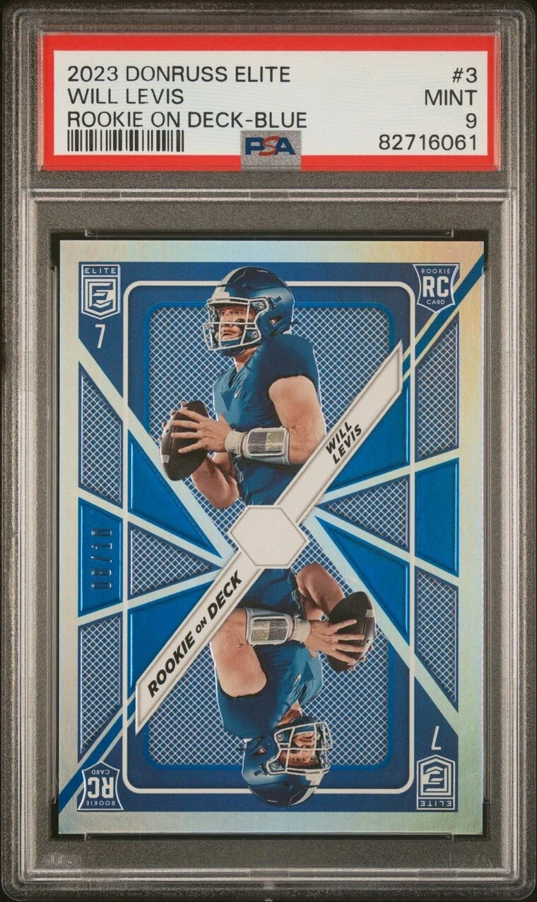 Will Levis Panini Donruss Elite Rookie on Deck #3 Blue