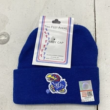 Two Feet Ahead Kansas Jayhawks Royal Blue Beanie Infant Baby Knit Cap