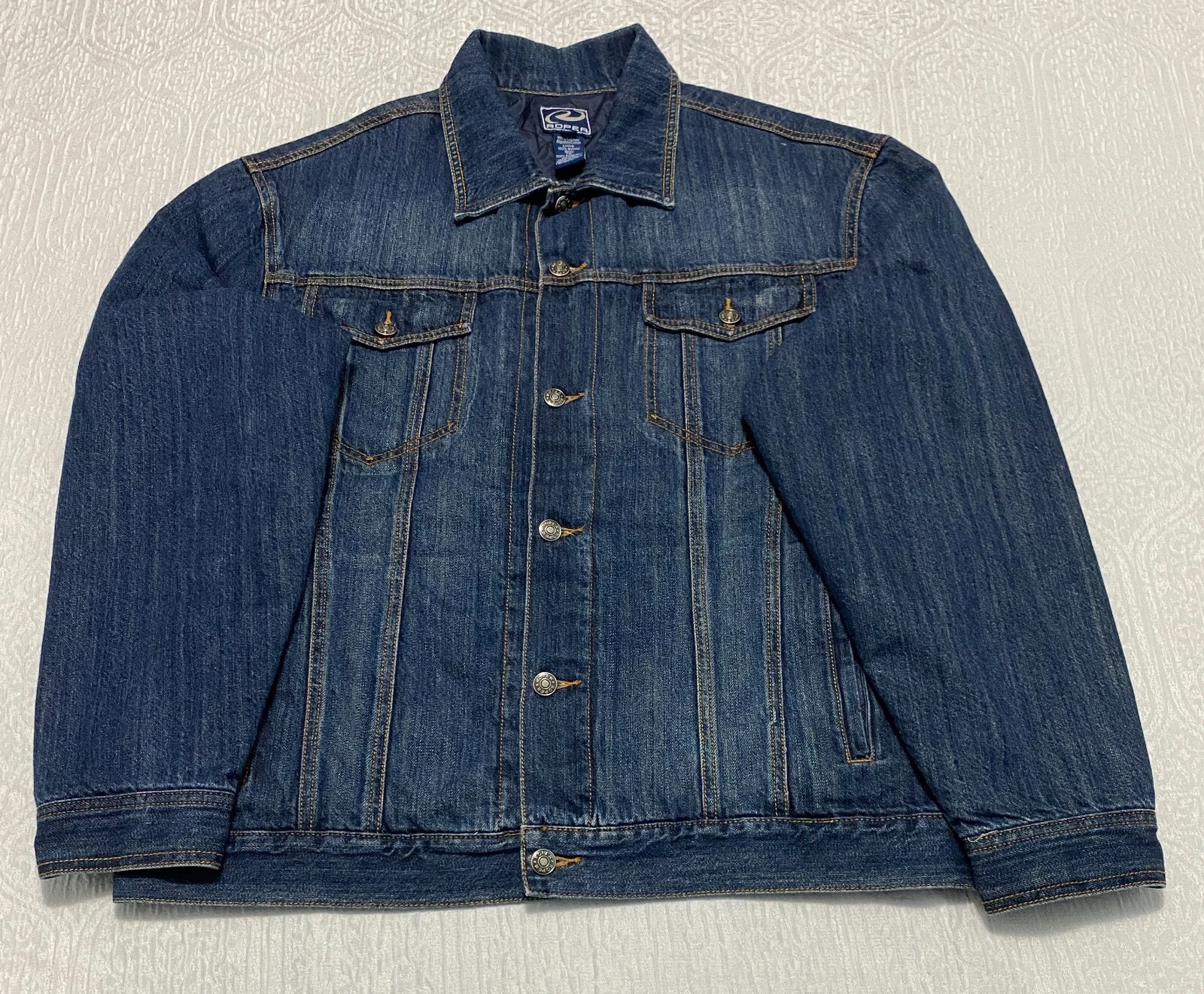 Roper Jean Jacket Lined Mens Size L Outdoor Western