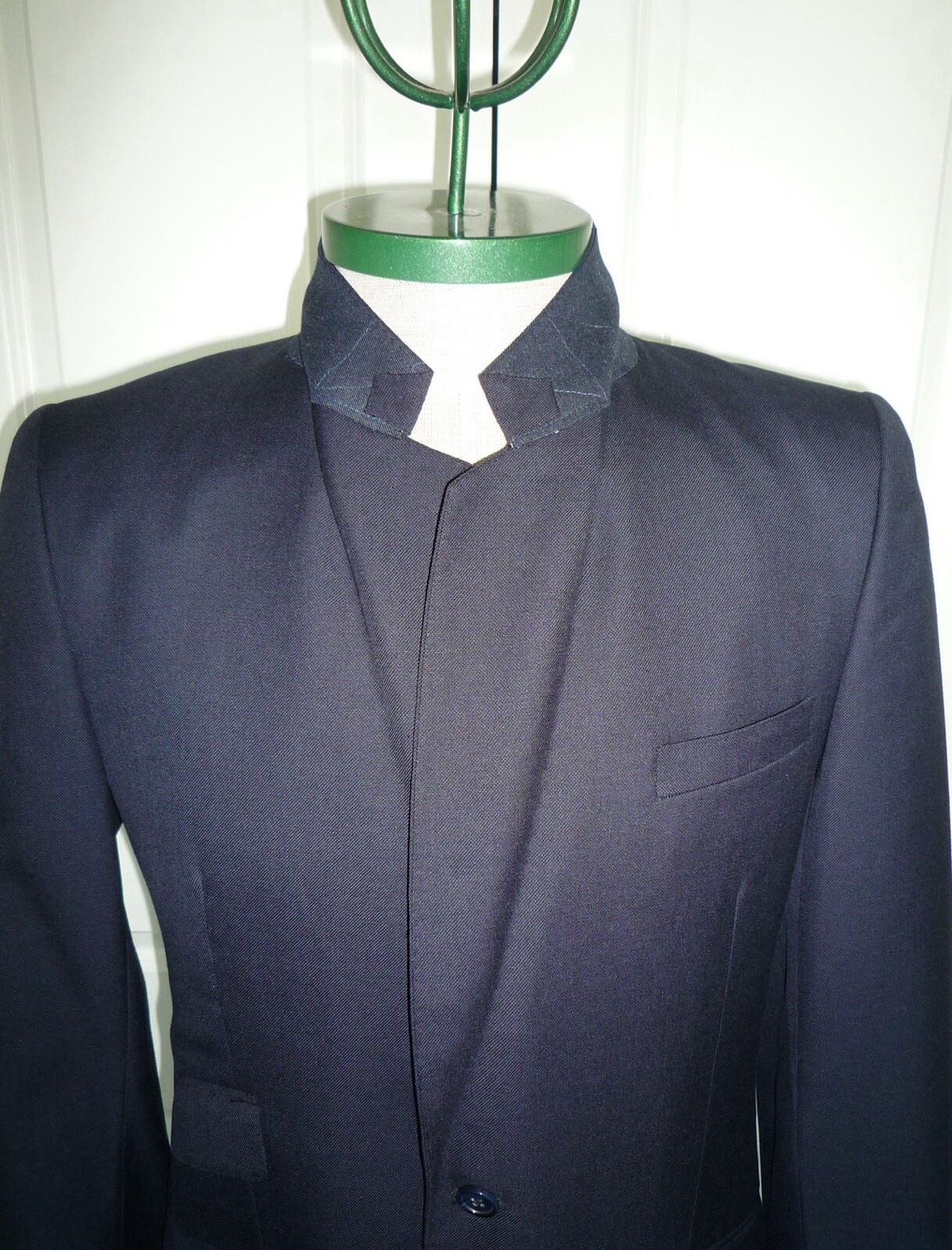 FILA Jkt. blu scuro su misura Tg.52 Beaumode Ltd. Savile Row Berluti Paris 