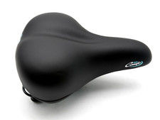 Bioflex Women's Comfo Gel Bike Saddle Black Sprung Seat Shocklite 205mm Wide