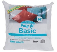 Fairfield Poly-fil Basic Pillow Insert, 14 X 14
