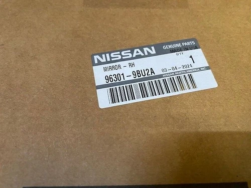 Genuine Nissan Mirror Assembly 96301-9BU2A (NEW)