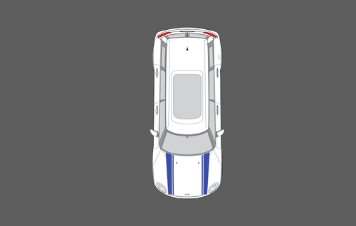 Se adapta a Mini Clubman (F54) 2016- Juego de calcomanías a rayas/rayas del capó. No OE. Cooper. - Imagen 5 de 7