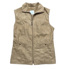Vintage 90s Camel Suedette Gilet From Gelco Size 18