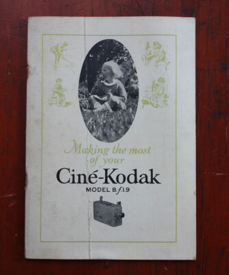 hlck  KODAK CINE-KODAK MODEL B 1.9 INSTRUCTION BOOK,/cks/211701 | eBay