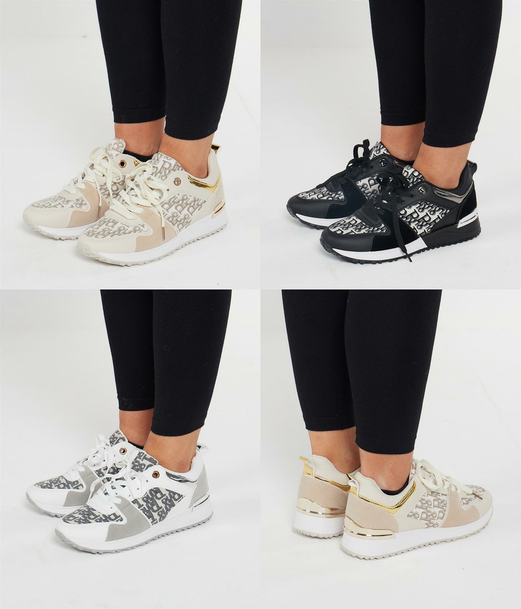 Mujeres Entrenadores Tenis Damas Con cordones Correr Correr Gimnasio Deportes Cómodos Zapatos