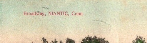 Broadway Niantic Connecticut Postcard Posted 1908 House Street View Divided Back - Picture 3 of 7