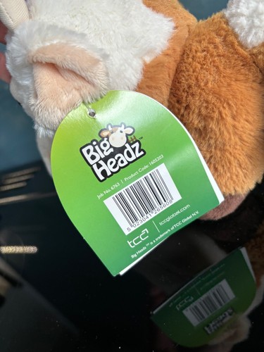 Big Headz Kuh Plüsch weich 10 Zoll neu mit Etikett - Bild 7 von 10