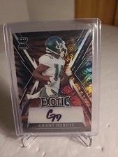 Grant Dubose 2023 Leaf Exotic Football RC Cracked Ice BA-GD1 4/8