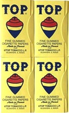 4x Top Rolling Papers Tops 100 Papers/Pk 4 Packs *Best Prices* *USA Shipped*