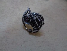 Grim Reaper Death Skull Pin Vest Jacket Trucker Hat Shirt Badge Biker Motorcycle