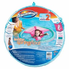 SwimWays Spring Float, Inflatable Floaty-Step 2 Toddler Ages 2-4 Years Pink