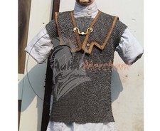 Roman Chainmail Lorica Hamata 6mm Dome Riveted Round Rings Armor