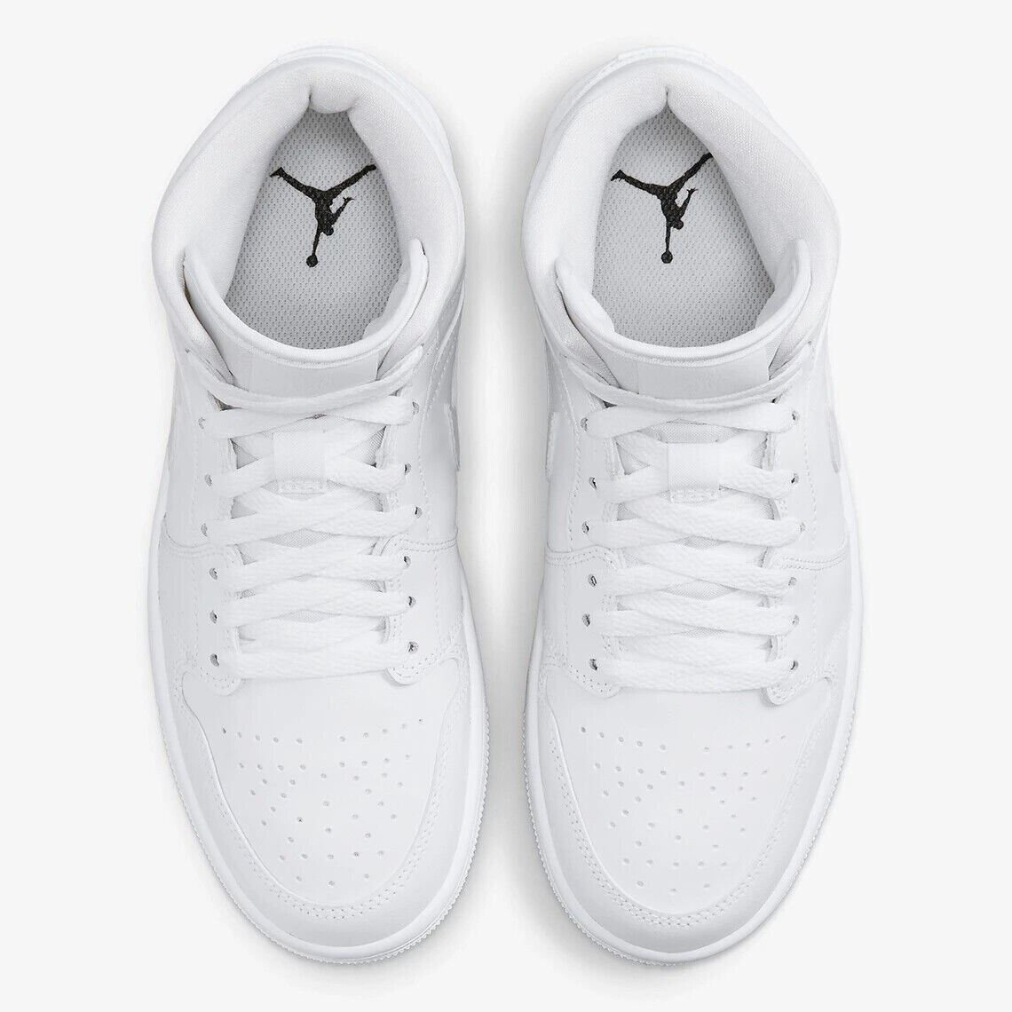 Size 10 - Jordan 1 Mid Triple White for sale online | eBay