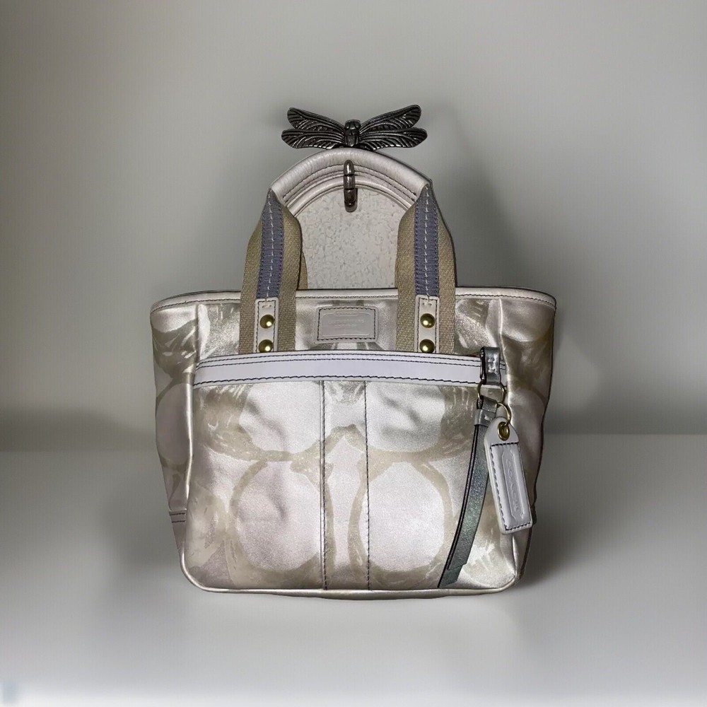 Coach White Hamton Tote