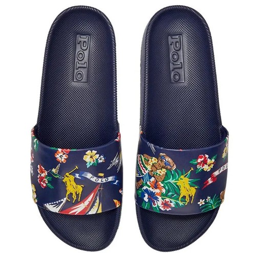 Polo Ralph Lauren Men's Cayson Slide Sandals - Bear-waiian Print